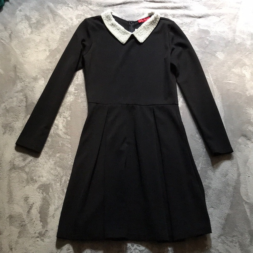 Saks Fifth Avenue Peter Pan Pearl Collar Dress - Picture 2 of 5